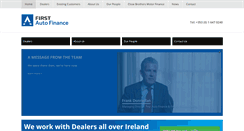 Desktop Screenshot of firstautofinance.ie